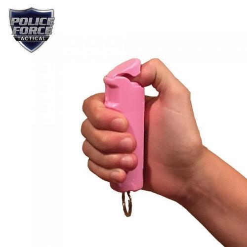 Police Force 23 Pepper Spray 1/2 oz. Flip Top PINK