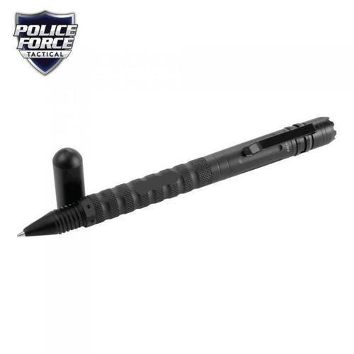 Police Force Tactical Pen w/ Light & DNA Collector